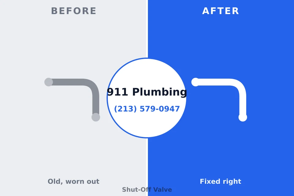 Before and after: plumbing repair Sperry, OK